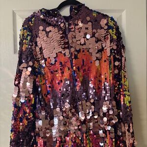 Purple sequins dress